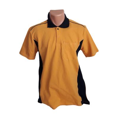 Sari Siyah Lacoste Tisort